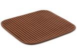 Badematte GÖZZE "Berlin", braun (schoko), H:7mm, Polyester, Badematten, Badematte, Badteppich, Uni Farben, Cord Optik, waschbar