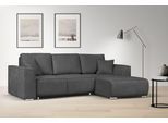 Ecksofa OTTO HOME "BEATRICE optionale Schlafsofa mit Bettkasten, B/T/H: 265/170/86 cm", grau (dunkelgrau), B:265cm H:86cm T:170cm, 100% Polyester, Sofas, Ecksofa, L-Form, wahlweise auch mit Bettfunktion und Bettkasten