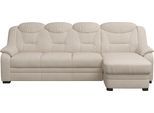 Ecksofa COTTA "Marcus L-Form", beige, B:262cm H:99cm T:162cm, 100% Polyester, Sofas, Ecksofa, wahlweise mit Bettfunktion
