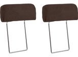 Kopfstütze SIT & MORE "Varese", braun (dunkelbraun), B:52cm H:22cm, Luxus-Microfaser (100% Polyester)IStruktur fein (100% Polyester)IFlachgewebe (95% Polyester, 5% Polyamid), Polsterauflagen, Kopfstütze