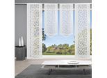 Schiebegardine HOME WOHNIDEEN "JENNA" Gr. 2, weiß, B:57cm H:245cm, Polyester, Gardinen, Schiebegardine, Schiebevorhang Jacquard Set