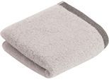 Gaestehandtuecher BUGATTI "Prato", grau (light grau), B:30cm L:50cm, Walkfrottier, Obermaterial: 100% Baumwolle, Handtücher, Gaestehandtuecher, Uni Farben, mit melierter Optik im Saum