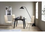 Polsterstuhl STRESSLESS "Laurel", beige (vanilla paloma, schwarz matt), B:57cm H:105cm T:60cm, Leder PALOMA: PALOMA ist ein durchgefärbtes Semianilin-Möbelleder mit natürlicher Narbung., Stühle, Polsterstuhl, High Back, Größe L, mit Beinen aus Stahl in Schwarz matt