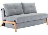 Schlafsofa INNOVATION LIVING ™ "Cubed Klappsofa, hochwertige Schlaffunktion, Design und extra Komfort", grau, B:148cm H:79cm T:98cm, Sofas, Schlafsofa, Frontauszug, sehr platzsparend, abgewinkelt Sitzen, waagerecht liegen, Topseller