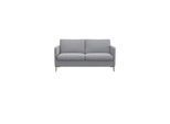 2-Sitzer FLEXLUX "Fiore", grau (sophisto gre), B:149cm H:85cm T:92cm, 100% Polyester, Sofas, 2-Sitzer, schmale Armlehnen, Kaltschaum, Füße Alu+ Eiche