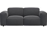 2-Sitzer FLEXLUX "Lucera Sofa, super bequem durch hochwertigen Sitzaufbau mit Kaltschaum", grau (dervit grau), B:187cm H:73cm T:102cm, 100% Polyester, Sofas, 2-Sitzer, Designsofa, modern & anschmiegsam