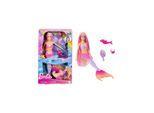 Mattel HRP97 - Barbie - Meerjungfrau Malibu – Farbwechseleffekt, Delfin & Accessoires