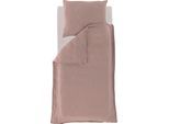 Kinderbettwäsche TRÄUMELAND "Bio-Baumwolle", rosa, B/L: 135cm x 200cm, 1 Stk., 1 Stk., Musselin, B/L: 80cm x 80cm, 2 Stk., Musselin, Obermaterial: 100% Baumwolle, Bettwäsche, GOTS zertifiziert - Bio-Baumwolle