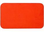 Badematte GÖZZE "Berlin", orange, H:7mm, Polyester, Badematten, Badematte, Badteppich, Uni Farben, Cord Optik, waschbar