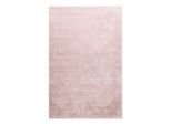 Teppich HOMIE LIVING "Pisa", rosa, B:130cm H:25mm L:190cm, Polyester, Teppiche, Teppich, Hochflor, Microfaser, uni, weich, Shaggy, Wohnzimmer, Schlafzimmer