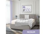 Gänsedaunenbettdecke SCHLAFSTIL "D500", weiß, B:155cm L:220cm, 100% Baumwolle, Bettdecken, hergestellt in Deutschland