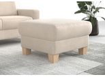 Polsterhocker HOME AFFAIRE "Summer", beige (creme), B:77cm H:48cm T:67cm, 100% Polyester, Hocker, Polsterhocker, inkl. Stauraum, Cord-Bezug