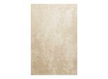 Teppich HOMIE LIVING "Sienna", beige (sand), B:70cm H:20mm L:140cm, Polyester, Teppiche, Teppich, Hochflor, Microfaser, uni, weich & kuschelig, Wohnzimmer, Schlafzimmer