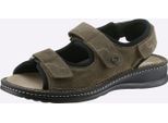 Sandale MUBB, Herren, Gr. 42, grün (schilf), Veloursleder, Schuhe Sandale