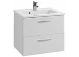 Waschtisch WELLTIME "Portofino", weiß (weiß, weiß), B:60cm H:54cm T:48cm, Waschtische, Waschtisch