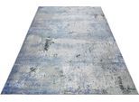 Teppich WECON HOME "Radiate", blau (blau, grau), B:190cm H:6mm L:290cm, Polyester, Teppiche, Teppich, Flachgewebe, Vintage Look