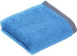 Gästehandtücher BUGATTI "Prato", blau (blau moon), B:30cm L:50cm, Walkfrottier, Obermaterial: 100% Baumwolle, Handtücher, Uni Farben, mit melierter Optik im Saum