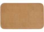 Badematte GÖZZE "Berlin", beige (sand), H:7mm, Polyester, Badematten, Badematte, Badteppich, Uni Farben, Cord Optik, waschbar