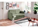 Schlafsofa HOME AFFAIRE "Milano", grün, B:147cm H:89cm T:87cm, 100% Polyester, Sofas, Schlafsofa, zwei einzeln ausziehbare Liegefunktionen