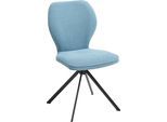 Schalenstuhl NIEHOFF SITZMÖBEL "Colorado", blau (eisblau, schwarz), 2 Stk., ohne Drehfunktion,ohne Armlehnen, Polyester, Stühle, 100% recycelten PET-Flaschen