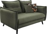 2-Sitzer HOME AFFAIRE "Lazio", grün (dunkelgrün), B:162cm H:97cm T:110cm, 100% Polyester;Wendekissen: 100% Polyester, Sofas, inklusive 1 Stk. Wende- und 1 Stk. Zierkissen