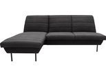 Ecksofa "LOOKS IX L-Form", grau (anthrazit), B:214cm H:92cm T:168cm, 100% Polyester, LOOKS BY WOLFGANG JOOP, Sofas, Ecksofa, Quersteppung, ohne Armlehnen