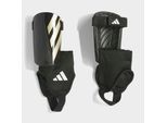 Fußball Schienbeinschoner ADIDAS PERFORMANCE "TIRO KIDS MATCH SCHIENBEINSCHONER", Kinder, Gr. S, schwarz-weiß (schwarz, gold metallic, weiß), Protektoren, für Kinder und Jugendliche