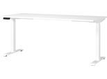 Büromöbel-Set GERMANIA "Mailand, inkl. Schreibtisch (elektr. höhenverstellbar) & Rollcontainer", weiß, B:180cm H:75,05cm T:80cm, Holzwerkstoff, Metall, Arbeitsmöbel-Sets, Büromöbel-Set, Breitenvariante wählbar (140-180 cm), Made in Germany