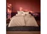 Bettwäsche ESTELLA "Valetta", 202, puder, B/L: 135cm x 200cm, 1 Stk., 1 Stk., Mako-Satin, B/L: 80cm x 80cm, 2 tlg., Mako-Satin, Obermaterial: 100% Baumwolle, Bettwäsche, Bettwäsche, Mako-Satin, 100% Baumwolle, mercerisiert