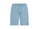 Sweatshorts BLEND "Sweatshorts BHDowntown", Herren, Gr. L, N-Gr, blau (blaustone), Obermaterial: 50% Baumwolle CO. 50% Polyester PES., Hosen Sweatshorts