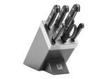 ZWILLING Gourmet 7-tlg, Selbstschärfender Messerblock, Grau