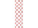 Lindorug Läufer Mesio Jack, waschbar, Hellrosa, Grauweiß, Textil, Karo, rechteckig, 80x250 cm, Oeko-Tex® Standard 100, für Fußbodenheizung geeignet, rutschfest, in verschiedenen Größen erhältlich, wasserabweisend, schmutzabweisend, Hausstauballergiker feuchtraumgeeignet, stuhlrollengeeignet, waschbar, pflegeleicht, strapazierfähig, reißfest, rutschfeste Unterfläche, vegan, Teppiche & Böden, Teppic