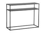 Boxxx Konsolentisch, Schwarz, Metall, Holzwerkstoff, rechteckig, eckig, Flachrohr, 32x79x100 cm, Bsci, einfacher Aufbau, Wohnzimmer, Wohnzimmertische, Konsolentische