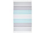 Hamamtuch EGERIA "Mai", blau, B:100cm L:178cm, Hamam Frottier, Baumwolle, Handtücher, 100x178 cm