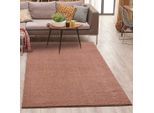 Hochflor-Teppich CARPET CITY "Plainy", rosa (rosé), B:120cm H:30mm L:170cm, Polyester, Teppiche, Shaggy Polyester Teppich, besonders weich, Uni-Farben