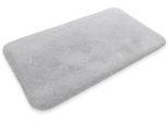 Badematte HOMIE LIVING "Porto Azzurro", grau (licht grau), H:30mm, Polyester, Badematten, Badematte, Badteppich, uni, rechteckig & rund, waschbar, Badezimmerteppich