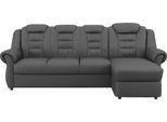 Ecksofa HOME AFFAIRE "Boston L-Form", braun (fango), B:262cm H:102cm T:165cm, 64% Polyurethan, 25% Polyester, 11% Baumwolle, Sofas, Ecksofa, mit hoher Rückenlehne, wahlweise mit Bettfunktion