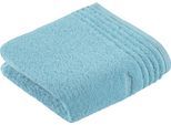 Handtuch VOSSEN "Vienna Style Supersoft", blau (light azure), B:60cm L:110cm, Webfrottier, Baumwolle, Handtücher, Supersoft Baumwolle