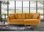 Ecksofa GUTMANN FACTORY, gelb, B:210cm H:70cm T:156cm, 100% Polyester, Sofas, Ecksofa