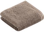 Gaestehandtuecher VOSSEN "Vegan Life", grau (pepplestone), B:40cm L:60cm, Webfrottier, Obermaterial: 100% Baumwolle, Handtücher, im Set, 100% vegan