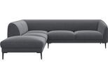Ecksofa FLEXLUX "Belle Designsofa, L-Form, B/T 268/209 cm", grau (soft grau), B:268cm H:74cm T:209cm, 100% Polyester, Sofas, Ecksofa, Skandinavisches Design, In hochwertiger Verarbeitung