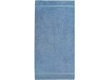 Strandtuch DYCKHOFF "Planet", blau (rauchblau), B:70cm L:200cm, Walkfrottier, Obermaterial: 100% Baumwolle, Handtücher