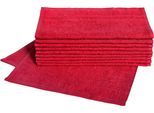 Gästehandtücher DYCKHOFF "Kristall", rot, B:30cm L:50cm, Frottier, Obermaterial: 100% Baumwolle, Handtücher, mit Bordüren