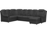 Wohnlandschaft HOME AFFAIRE "Boston U-Form", schwarz, B:333cm H:102cm T:216cm, 64% Polyurethan, 25% Polyester, 11% Baumwolle, Sofas, Wohnlandschaft, mit hoher Rückenlehne, wahlweise mit Bettfunktion & Stauraum