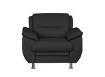 Sessel SIT & MORE "Mailand, B: 99 cm", schwarz, B:99cm H:85cm T:90cm, Luxus-Kunstleder;Kunstleder Softlux;NaturLEDER (echtes Rindleder)/Korpus passendes Kunstleder Softlux;Luxus-Microfaser Altara Nubuck (100% Polyester), Sessel, Sessel, individuell zu kombinieren