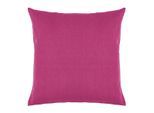 Dekokissen PAD "Leda", fuchsia, unifarben, B:50cm L:50cm, Baumwolle, Dekokissen_Sitzkissen_Kissenhüllen, 100% Baumwolle