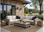 Teppich DEKOWE "Naturino Prestige", braun (nussbraun), B:133cm H:10mm L:190cm, Kunstfaser, Teppiche, Teppich, Flachgewebe, meliert, Sisal Optik, In- und Outdoor geeignet