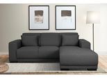 Ecksofa HOME AFFAIRE "BORNHOLM L-Form, B: 234 cm - OTTO. Verlässliche Qualität.", grau (anthrazit), B:234cm H:85cm T:162cm, 100% Polyester, Sofas, Ecksofa, Recamiere links oder rechts bestellbar, Wellenfederung, inkl. 2 Kissen