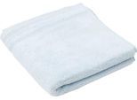 Handtücher GÖZZE "Monaco", blau (hellblau), B:50cm L:100cm, Walkfrottier, Obermaterial: 100% Baumwolle, Handtücher, im Set, Uni Farben, mit gewellter Bordüre, reine Baumwolle