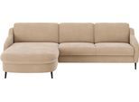 Ecksofa SIT & MORE "Soul L-Form", braun (macciato), B:280cm H:90cm T:182cm, 100% Polyester, Sofas, Ecksofa, wahlweise mit Bettfunktion und Bettkasten oder Schubkasten